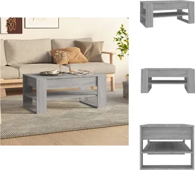Produktbild von vidaXL Couchtisch Grau Sonoma 102x55x45 cm Holzwerkstoff -  Couchtische