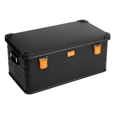 Produktbild von ALUBOX Aluminiumkiste Transportbox 92 Liter - schwarz - Premium Black - 92 Liter