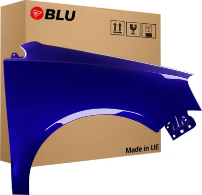 Produktbild von BLU Kotflügel Passend für VW Volkswagen Polo 9N3 IV 4 LIFT LB5N Rechts Blau IndigoBlau | 2005-2009 | Vorderseite Vorne | Lackiert | Einbaufertig