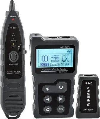 Obrázek produktu pro Zkoušečka kabelů, LCD displej, měření délky, NF-8209