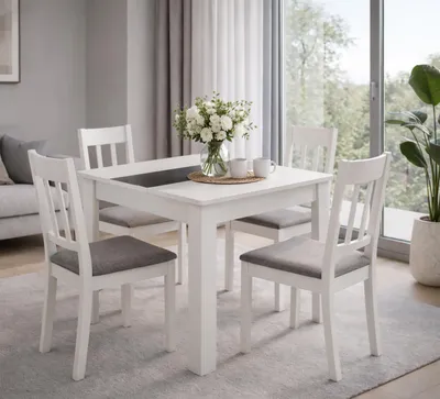 Produktbild von VCM VCM Esstisch, Holzwerkstoff Küchentisch H. 75 x B. 80 x T. 80 cm, kompakter Speisetisch für Küche & Essbereich, Tisch Disalo