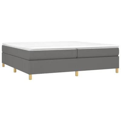 Obrázek produktu pro vidaXL Box spring bed frame dark grey 200x200 cm fabric