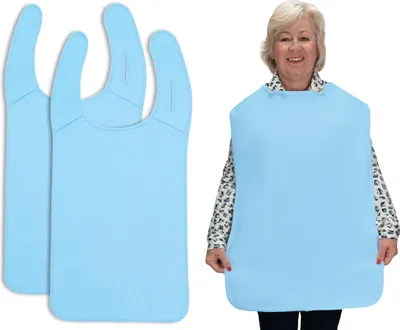 Produktbild von 2er Set Erwachsenen-Lätzchen, 100% Polyester