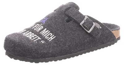 Produktbild von Home Comfort Herren-Pantoffel Dunkel-Grau, Farbe:schwarz, EU Größe:46