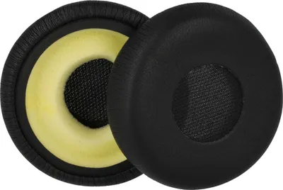 Produktbild von vhbw 2x Ohrpolster Ersatz für Jabra 5706991017618, 14101-46 für Kopfhörer Headset, Schaumstoff / Kunststoff Gelb Schwarz