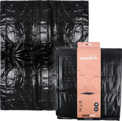 Produktbild von Zeltunterlage - 300x400 cm - Wasserbeständig - Kunststoff - Extra Große Bodenplane Schwarz