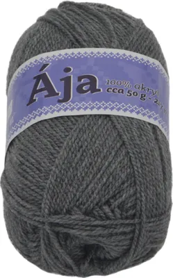 Zdjęcie produktu dla Przędza ÁJA – 50 g / 217 m – szara