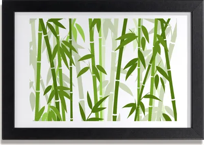 Produktbild von Bild 30x20 MDF-Rahmen, Wandkunst Bambus