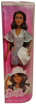 Produktbild von Barbie Fashionistas - Cowgirl mit glitzerndem Fransenkleid - Puppe, schwarze lange Haare, Cowboyhut, Western Boots, Mattel HYT95