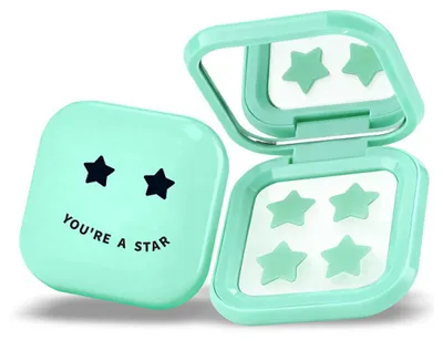 Produktbild von Pimple Star Patches & Mirror Case 32-tlg. Grü nes Patch-Set