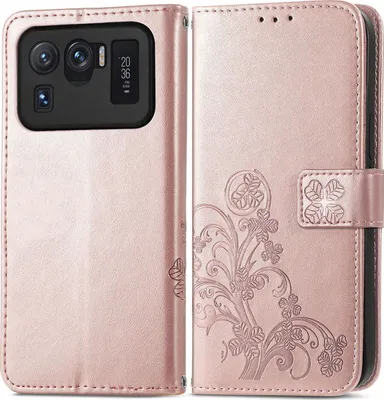 Produktbild von Mobigear Clover  Xiaomi Mi 11 Ultra Hülle Klapphülle Geldbörse - Roségold