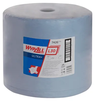 Produktbild von Kimberly-Clark WYPALL L30 Wischtücher 33x38cm blau 750 Blatt