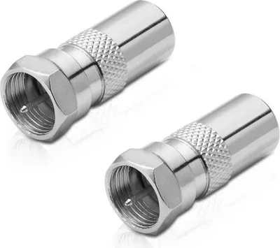 Produktbild von Adapter F-Stecker / IEC-Koax-Stecker (2 Stück)