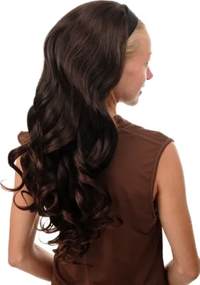 Produktbild von WIG ME UP Halbperücke Haarteil Haarreif Mahagoni Braun Wellig WH5044-2T33