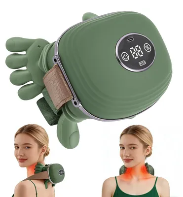 Produktbild von Nackenmassagegerät, Massagegerät für Nacken und Schultern, 6D-Knetmassage