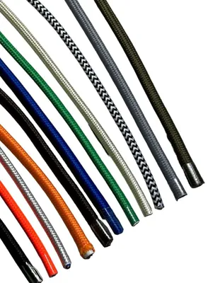 Produktbild von Textilkabel Kabel Stromkabel Flach Lampenkabel Flachkabel 2-adrig  H03VVH2-F 2x0,72mm² Elektroinstallation Kunststoff Stromkabel Meterware, Farbe:Blau