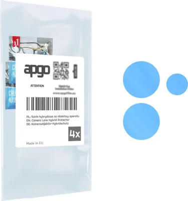 Produktbild von apgo 4 Stück Hybrid Kameraschutz, Kamera-Schutzglas kompatibel mit Motorola Edge Lite, Linsenschutz, 9H Härte, Schutz für Kameraobjektiv, Anti-Kratzer, transparent