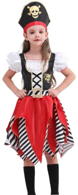 Image de Costume de pirate, déguisement de pirate - Costume de luxe avec accessoires - Pour enfants de 3 à 10 ans