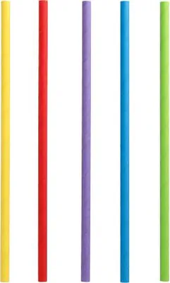Produktbild von 1200 Shake-Halme aus Papier "pure" Ø 8 mm · 25 cm bunt Strohhalme Trinkhalme farbig sortiert