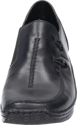 Produktbild von Rieker Damen Echtleder Slipper schwarz, Damen:42 EU