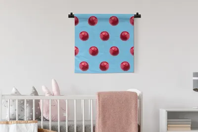 Produktbild von MuchoWow® Wandteppich Wandbehang Obst - Sommer - Muster 60x60 cm Tapisserie Dekoration Wandtuch - Dekorationen - Wand Decke