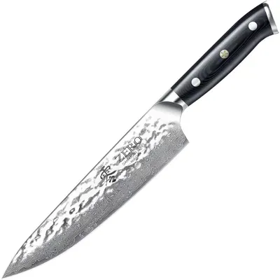 Immagine prodotto di Kozygear 6KGZ-1004 KozyGear Premier 8" 33cm Chef's Messer gehämmert Japan Super
