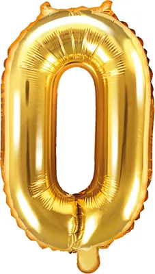 Zdjęcie produktu dla Balon foliowy złoty 35 cm numer 0