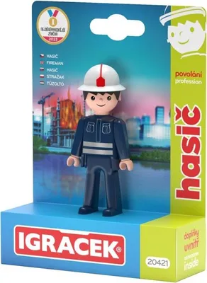 Obrázok produktu pre Igráček Hasič - figúrka s príslušenstvom