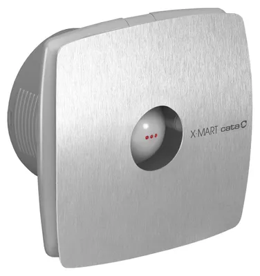 Produktbild von Cata X-MART 10H Axial-Badlüfter mit Automat, 15W, Rohrleitung 100mm, Edelstahl matt