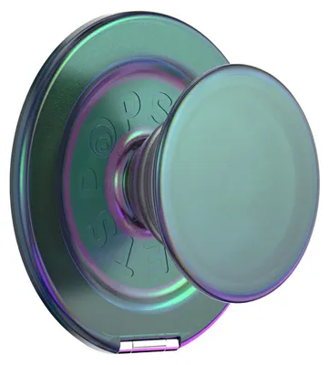 Produktbild von PopSockets, PopGrip Kick-Out Premium Halter selbstklebend mit Standfunktion, Schwarz / Grün