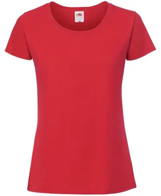 Produktbild von Fruit of the Loom - "Iconic 190" T-Shirt für Damen LT6250 (XL) (Rot)