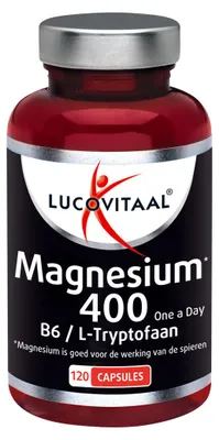 Produktbild von Magnesium 400 mit Vitamin B6 und L-Tryptophan 120 Kapseln