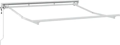 Obrázok produktu pre Rám markízy Nastaviteľná Biely 2,5 x 2 m Oceľ