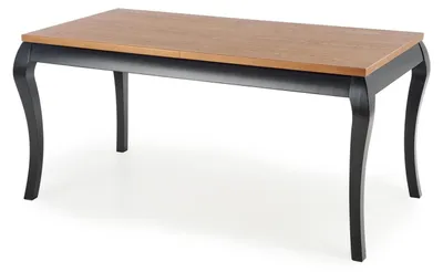 Produktbild von Esstisch Windsor Küchentisch 160-240x90x76cm Eiche dunkel schwarz ausziehbar