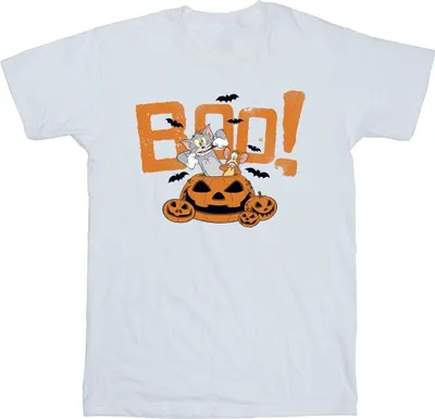 Produktbild von Tom & Jerry - "Halloween Boo!" T-Shirt für Herren BI52131 (5XL) (Weiß)