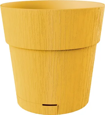 Immagine prodotto di Vaso da fiori Stefanplast Ethica, 2 L, 40 x h39 cm, con serbatoio d'acqua, senape