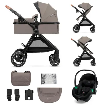 Produktbild von Kinderkraft ESME Kinderwagen 3-in-1 mit MINK PRO i-Size Travel System klappbar All-Terrain bis 25 kg Beige, KI-generiertes Bild