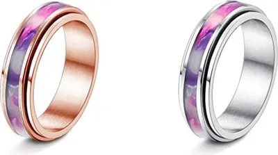 Produktbild von Eleganter Opal Optik Ring in Roségold und Silber Roségold US8
