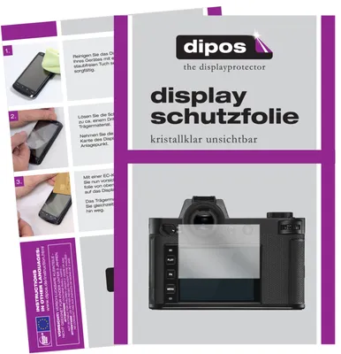 Produktbild von 6x Schutzfolie für Leica SL2-S klar Displayschutzfolie Folie Display Schutz dipos
