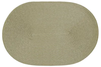 Produktbild von Platzset Polypro Natur oval ca. 45x30 cm Platzdeckchen Tischset geflochtene Optik