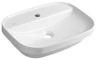 Produktbild von INFINITY Keramik-Waschtisch zum Einbauen 55x40cm, weiss