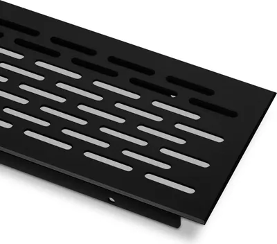 Produktbild von Sotech Lüftungsgitter Lochgitter Belüftungsgitter Oval - schwarz - 250 mm