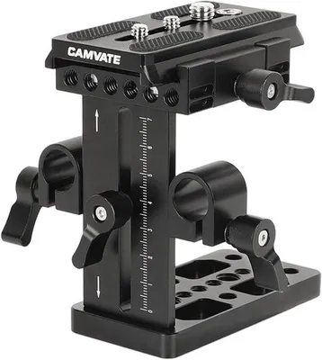 Obrázok produktu pre Rýchloupínacia doska s 15 mm koľajnicou – montáž pre fotoaparáty DSLR – upevnenie na rameno – stabilizátor (gimbals) – hmotnosť 387,3 g (ľahká)