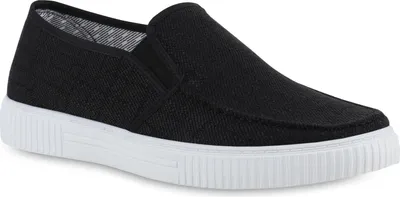 Produktbild von VAN HILL Herren Slip Ons Slippers Bequeme Stoff Freizeit Schuhe 841680, Farbe: Schwarz, Größe: 45