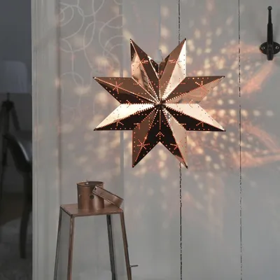 Produktbild von Star Trading 12.799-10, Leichte Dekorationsfigur, Kupfer, IP20, Weiß, E14, 20°