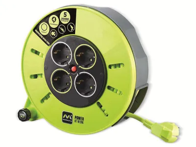 Produktbild von Kabeltrommel MASTERPLUG ProXT, 5 m, 4-fach