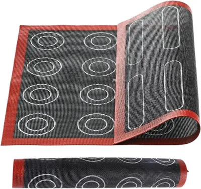 Produktbild von Macaron Backmatte 40 x 30 cm, 1 Set, Antihaftbeschichtung, hitzebeständig, für Küche