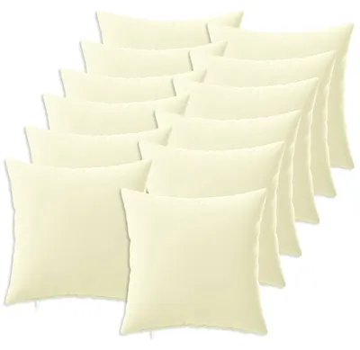Produktbild von vidaXL Kissenbezug 12 pcs HEERLEN Creme 50 x 50 cm Polyester