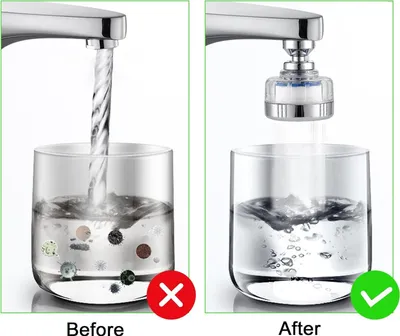 Produktbild von Kunststoff-Wasserhahn - drehbar - ideal für Küche und Bad - 6 Stück - weiß