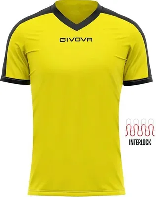 Produktbild von Sport-T-Shirt Givova Revolution Gelb-Schwarz Gelb